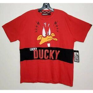 BLACK KEYS LUCKY DUCKY TEE RED NEW / TAG STYLE # BKT735